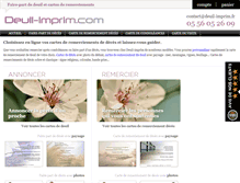 Tablet Screenshot of deuil-imprim.com